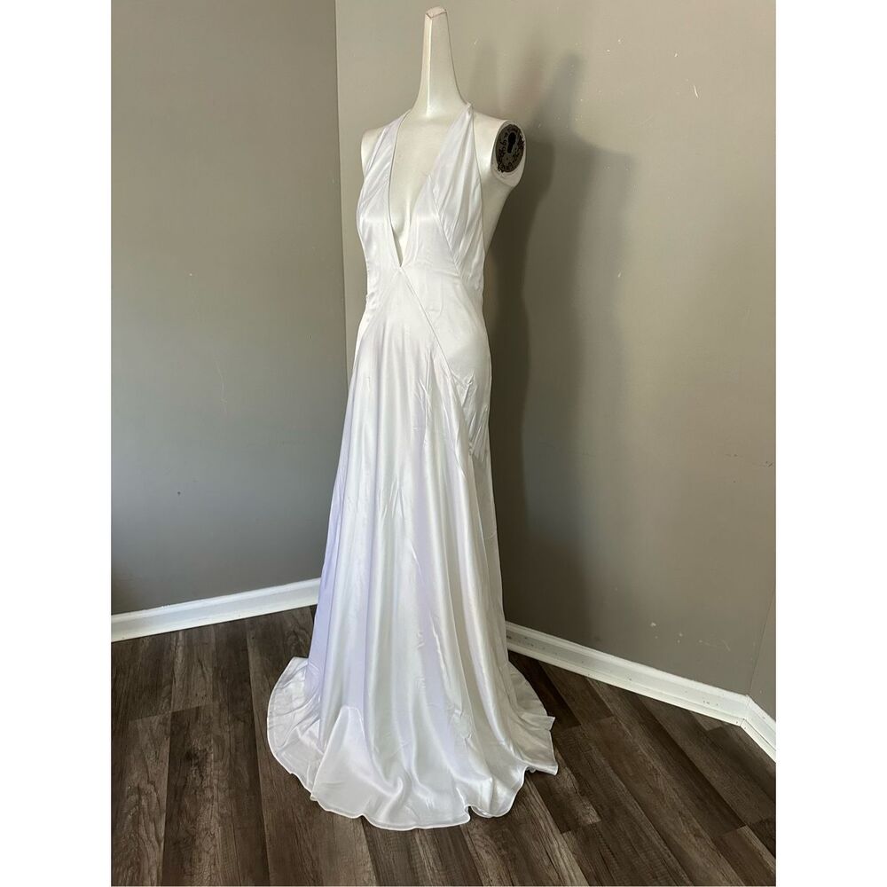 MICHAEL LO SORDO Alexandra silk-satin gown Size US10 $1,190 - Picture 5 of 14